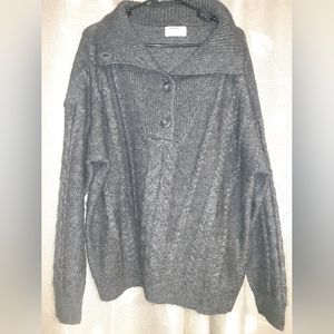 Gray Old Navy Collared Sweater XXL Tall